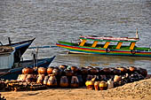 Old Bagan Myanmar. The jetty of the Irrawaddy river.